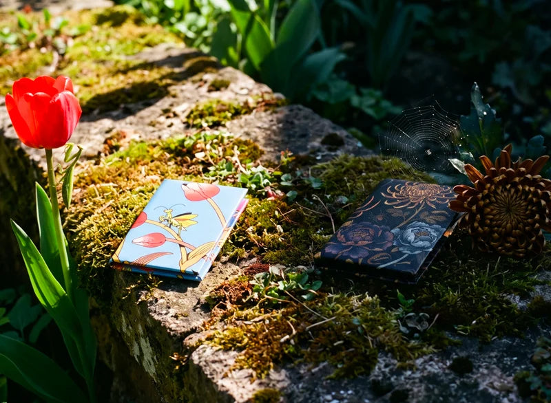 Critters + FLOWer Drop Tomorrow: A Mantis in the Tulips and a Midnight Garden Crawling With Bugs