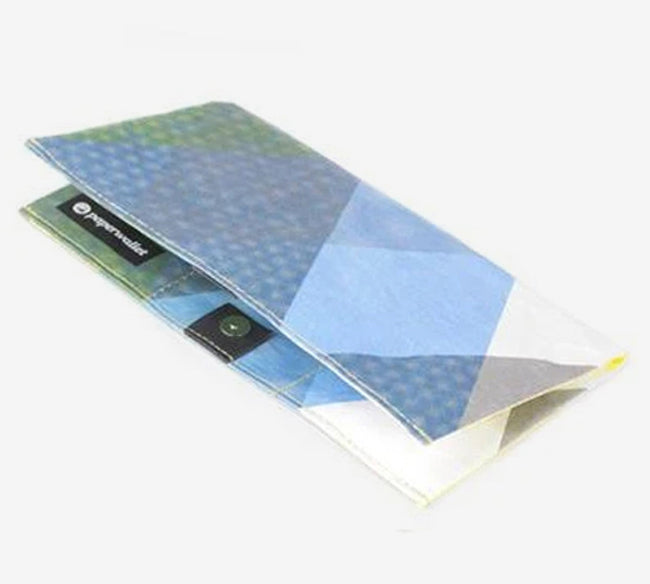 Triangle Moire Clutch Wallet | RFID Protection