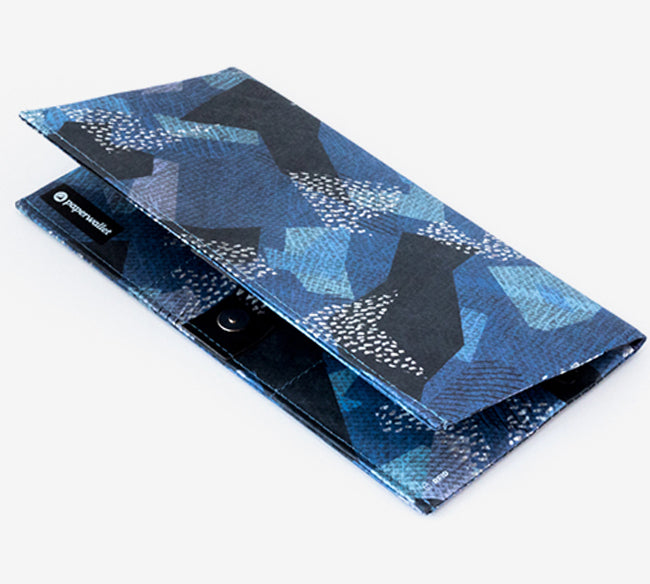 Blue Camo Clutch Wallet | RFID Protection