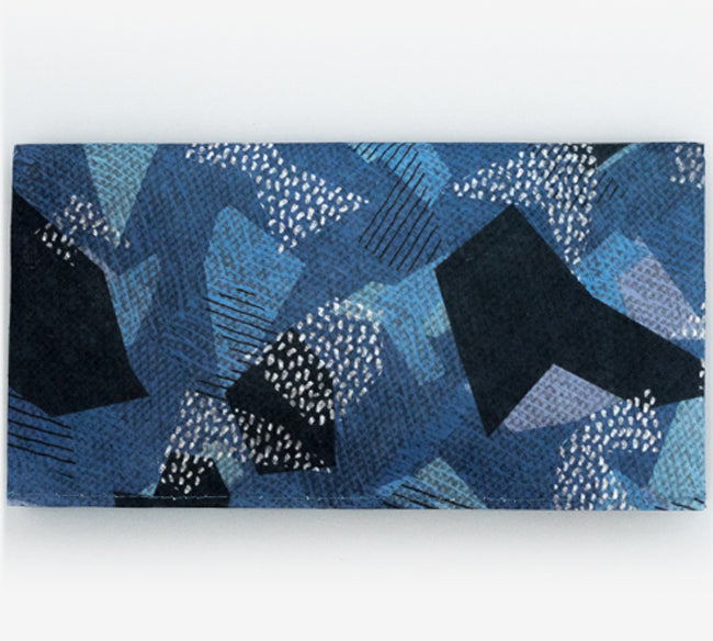 Blue Camo Clutch Wallet | RFID Protection