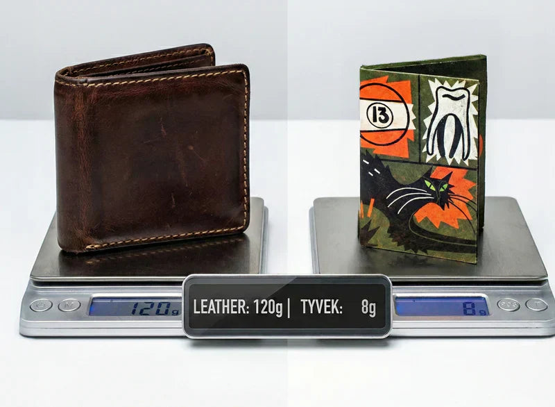 Tyvek vs Leather Wallets: Durability, Weight & Sustainability Compared