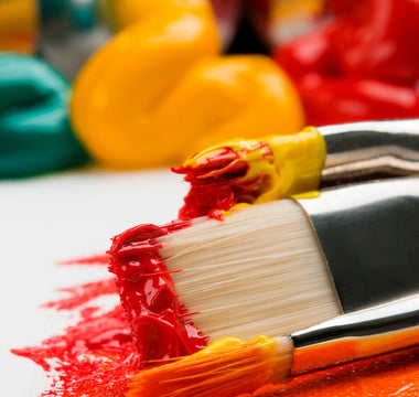 The Best Cities in the World for Artists - image of paint brushes and paint