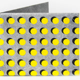 Slim Wallet Yellow Dots - Front Design