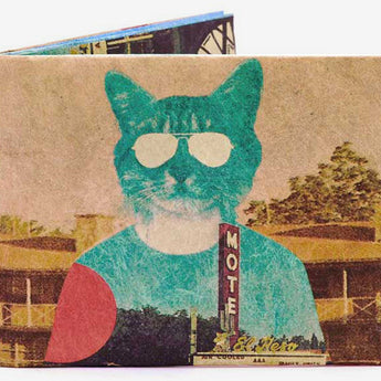 Slim Wallet Desert Cat - Front Design