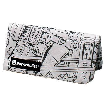 Coin Pouch Flush at own risk - Front Design standing on sides