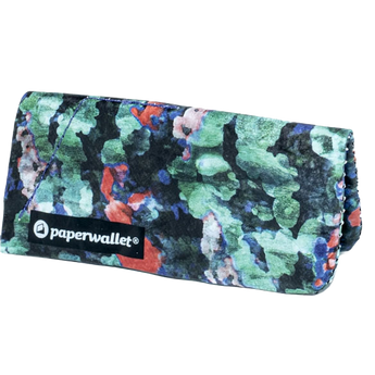 Coin Pouch Water Flower - Front Design standing on sides