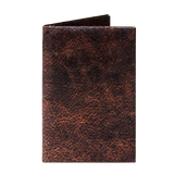 Micro Wallet Brown Leather - Front Design