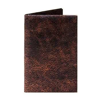 Micro Wallet Brown Leather - Front Design