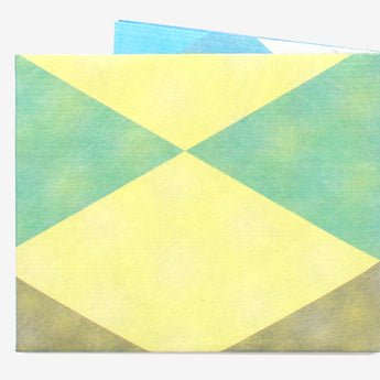 Slim Wallet Triangle Moire - Back Design