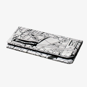 Coin Pouch Flush at own risk - Front Design laying flat side view