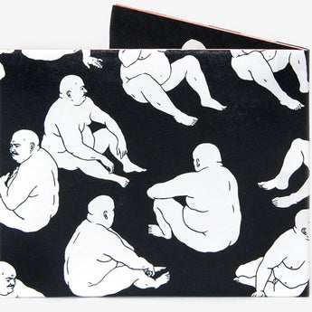 Slim Wallet Black Mat - Back Design