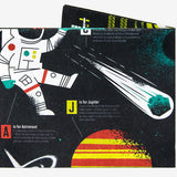 Slim Wallet Space Alphabet - Back Design