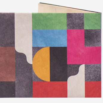 Slim Wallet Geometric Abstraction - Back Design