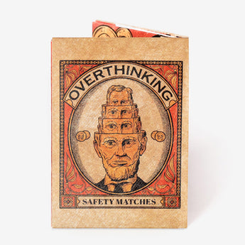 Micro Wallet Overthinking Safety Matches - Back Design