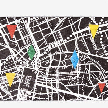 Micro Wallet Maps - Open Wallet Outside Design