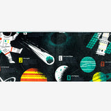 Slim Wallet Space Alphabet - Open Wallet Outside Design
