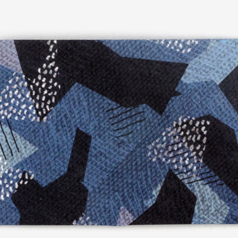Micro Wallet Blue Camo - Open Wallet Outside Design