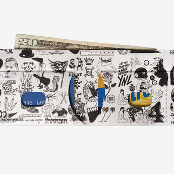 Slim Wallet Zine - Open Wallet Outside Design