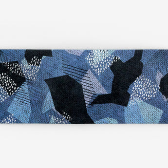 Slim Wallet Blue Camo - Open Wallet Outside Design