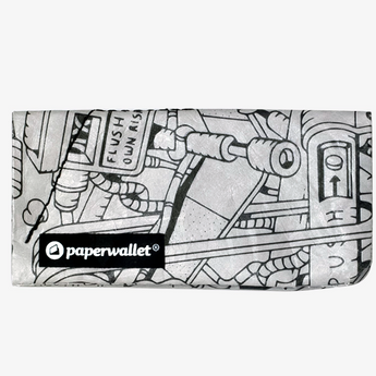 Coin Pouch Flush at own risk - Front Design top view