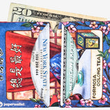 Micro Wallet Oolong Cha-烏龍茶 - Open Wallet Inside Design