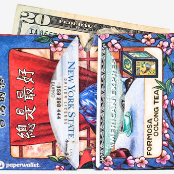 Micro Wallet Oolong Cha-烏龍茶 - Open Wallet Inside Design