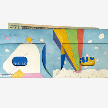Slim Wallet Rainbow Cap - Open Wallet Inside Design