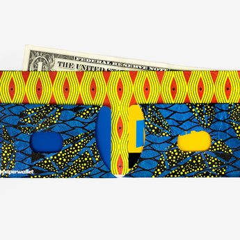 Slim Wallet Africa - Open Wallet Inside Design