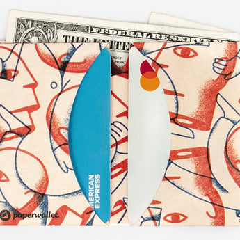 Micro Wallet Slice of Life - Open Wallet Inside Design with cards and cash