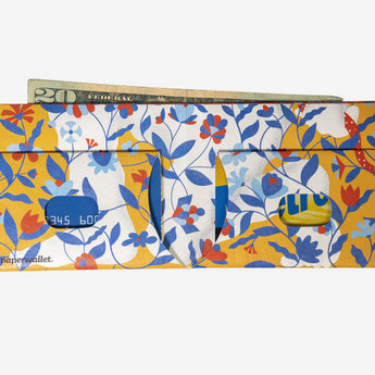 Slim Wallet The Garden - Open Wallet Inside Design