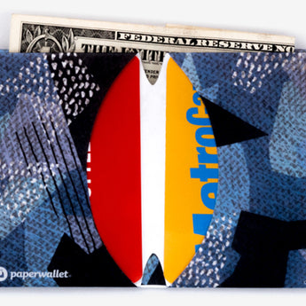 Micro Wallet Blue Camo - Open Wallet Inside Design
