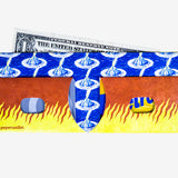 Slim Wallet Vulcano - Open Wallet Inside Design