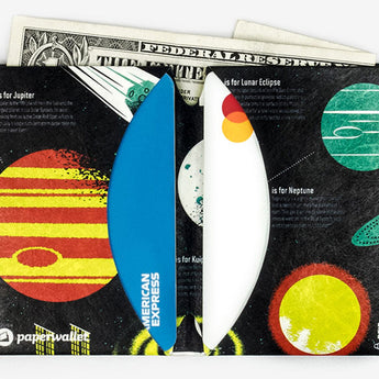 Micro Wallet Space Alphabet - Open Wallet Inside Design