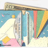 Micro Wallet Rainbow Cap - Open Wallet Inside Design