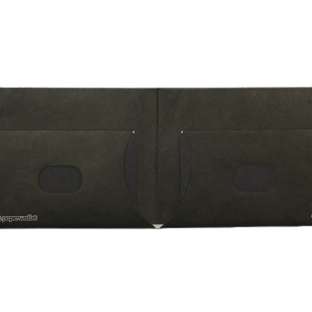 Slim Wallet Black - Open Wallet Inside Design