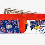 Slim Wallet Red Room - Open Wallet Inside Design
