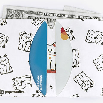 Micro Wallet Lucky Cat - Open Wallet Inside Design
