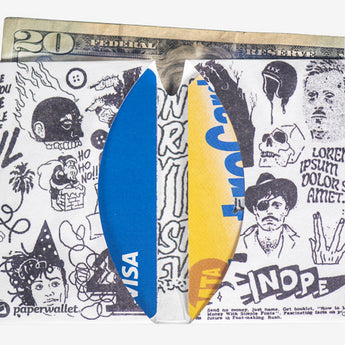 Micro Wallet Zine - Open Wallet Inside Design