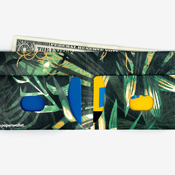 Slim Wallet Botanic - Open Wallet Inside Design