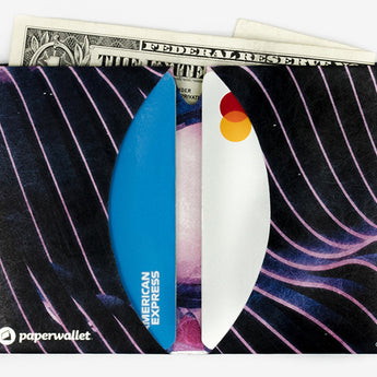 Micro Wallet Fabric of Space - Open Wallet Inside Design