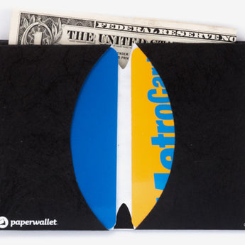 Micro Wallet Jet Black - Open Wallet Outside Design