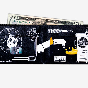 Slim Wallet Fizzy Static - Open Wallet Inside Design with cards and cash