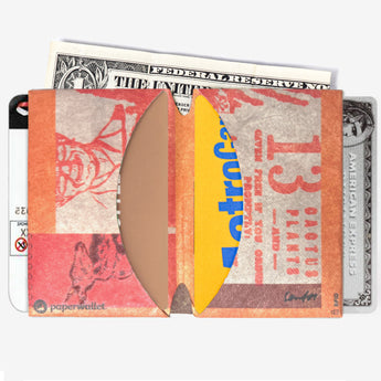 Micro Wallet Melocactus - Open Wallet Inside Design with cards and cash