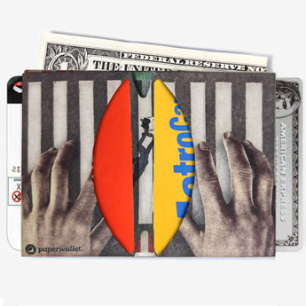 Micro Wallet Solid Advice - Open Wallet Inside Design with cards and cash