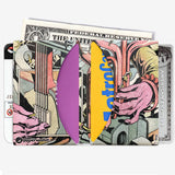 Micro Wallet November music - Open Wallet Inside Design with cards and cash