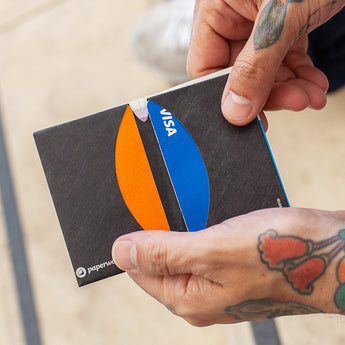 Micro Wallet Grid - Open Wallet Inside Design with cards and cash