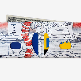 Slim Wallet The Cessation of Narcissus - Open Wallet Outside Design