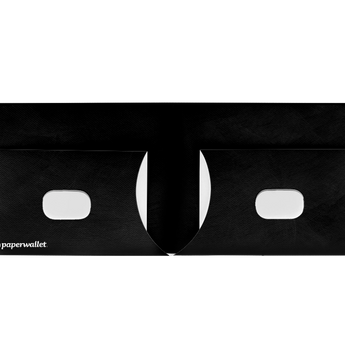 Slim Wallet Black - Open Wallet Inside Design