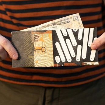 Slim Wallet Inner Tray - Open Wallet Inside Design with cards and cash