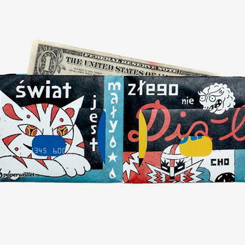 Slim Wallet Days like dogs - Open Wallet Outside Design